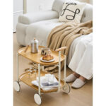 Jennevieve Metal Bar Cart - Chic Decora