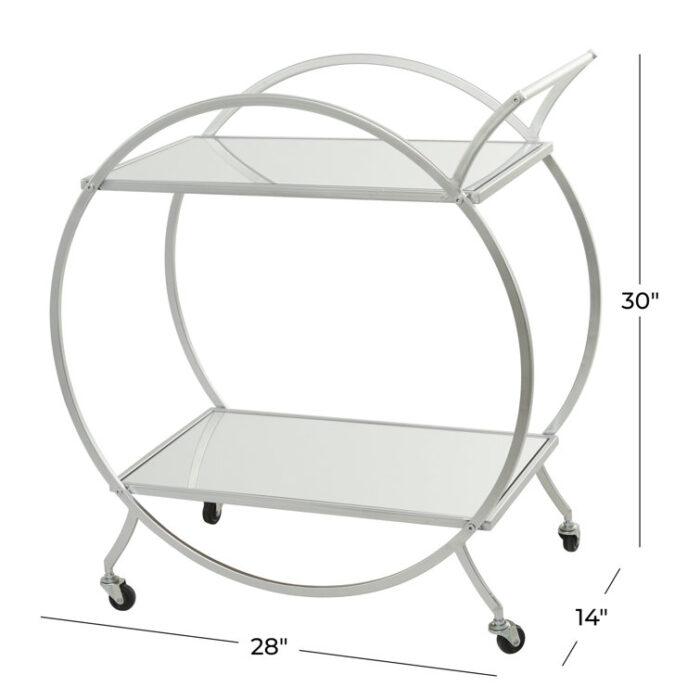 Jevonn Metal Bar Cart - Chic Decora