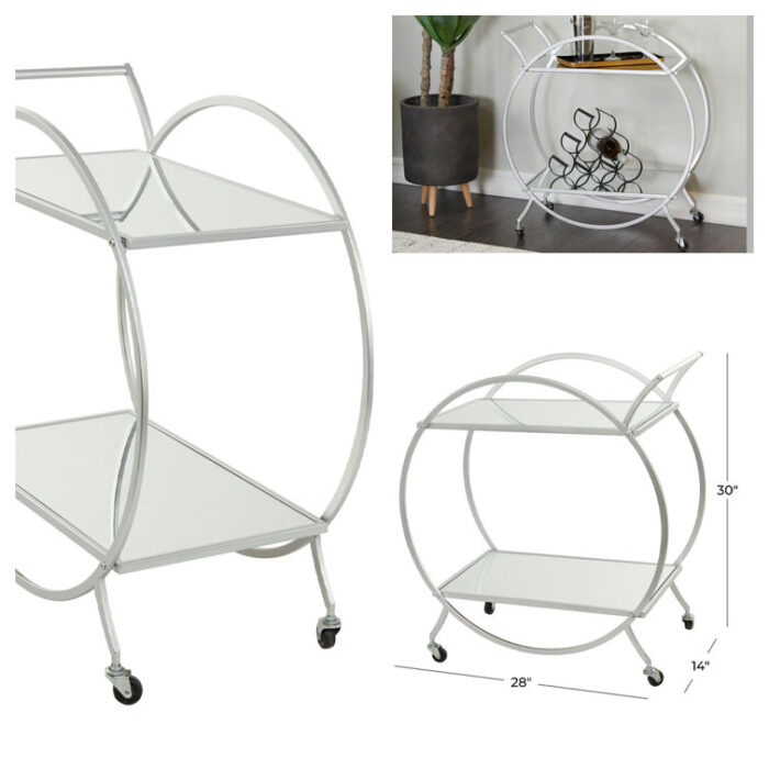 Jevonn Metal Bar Cart - Chic Decora