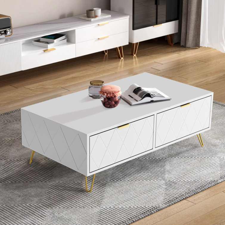 Auddis Modern 39″ Lift Top Coffee Table with Storage Shelf - Chic Decora