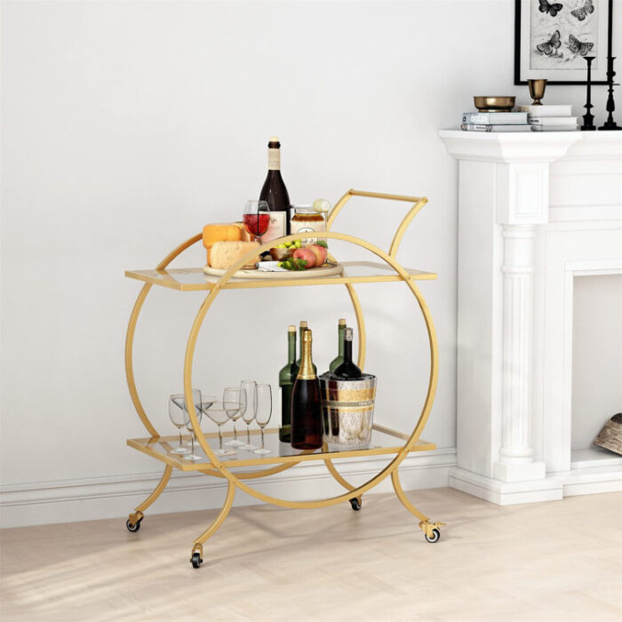 Joyan Metal Bar Cart - Chic Decora