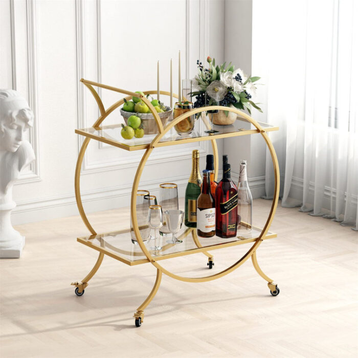 Joyan Metal Bar Cart - Chic Decora