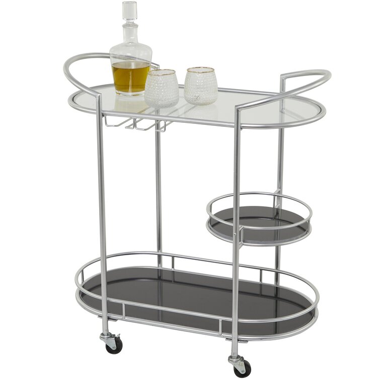 Kaiden Metal Bar Cart - Chic Decora