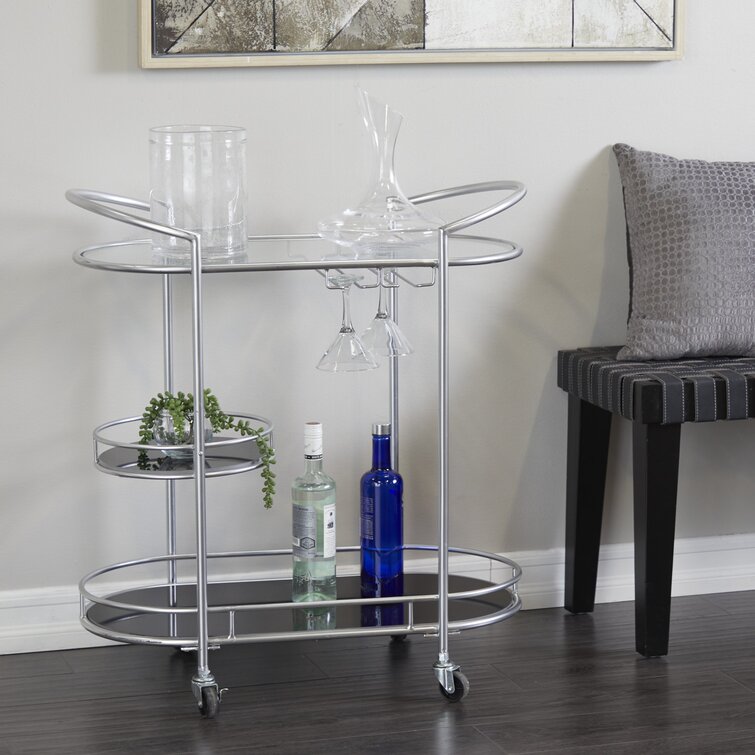 Kaiden Metal Bar Cart - Chic Decora