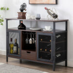 Kreitman Bar with Wine Storage - Chic Decora