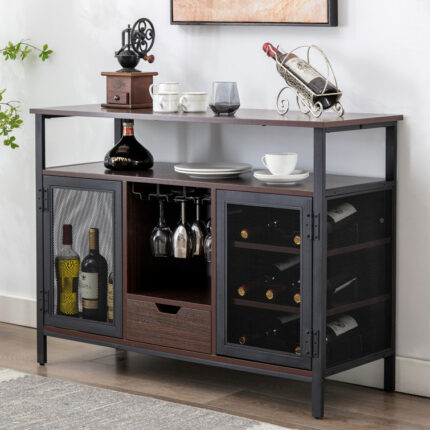 Kreitman Bar with Wine Storage - Chic Decora