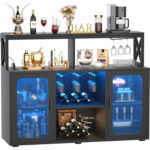 Lakynn 47.2” Bar Cabinet - Chic Decora