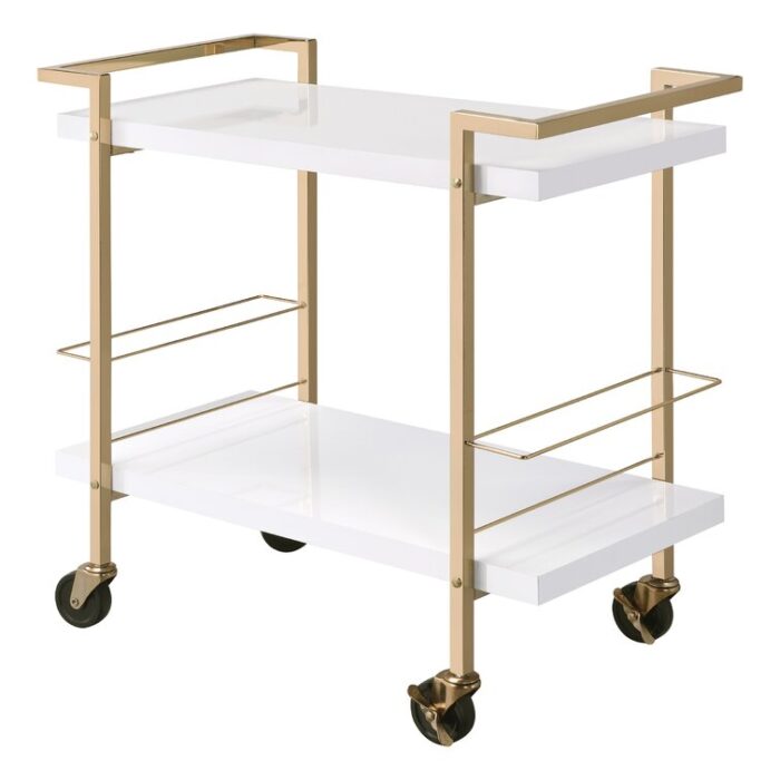 Lilea Metal Bar Cart - Chic Decora