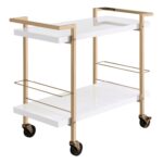 Lilea Metal Bar Cart - Chic Decora