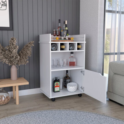 Maisons Wood Bar Cart - Chic Decora