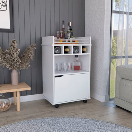 Maisons Wood Bar Cart - Chic Decora