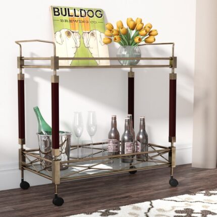 Metal Bar Cart - Chic Decora