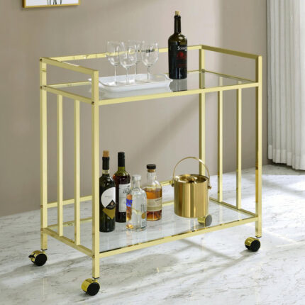 Metal Bar Cart - Chic Decora