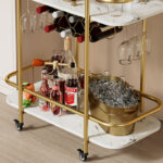 Metal Bar Cart - Chic Decora