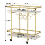 Metal Bar Cart - Chic Decora