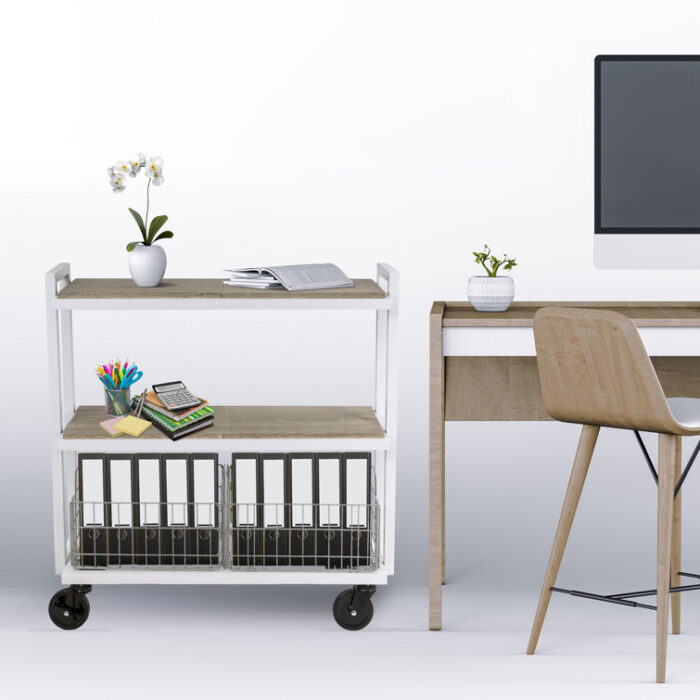 Metal Bar Cart - Chic Decora