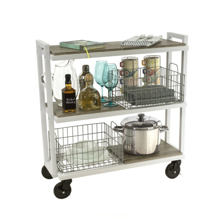 Metal Bar Cart - Chic Decora