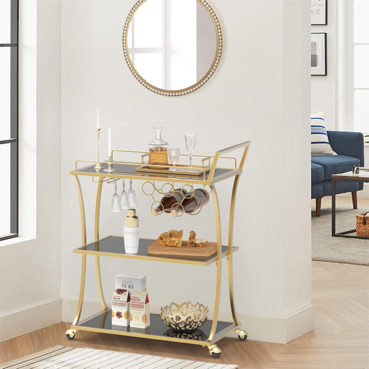 Metal Bar Cart - Chic Decora