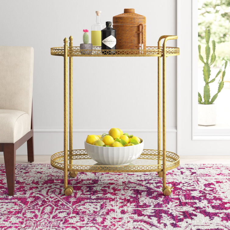 Metal Bar Cart - Chic Decora