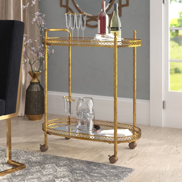 Metal Bar Cart - Chic Decora