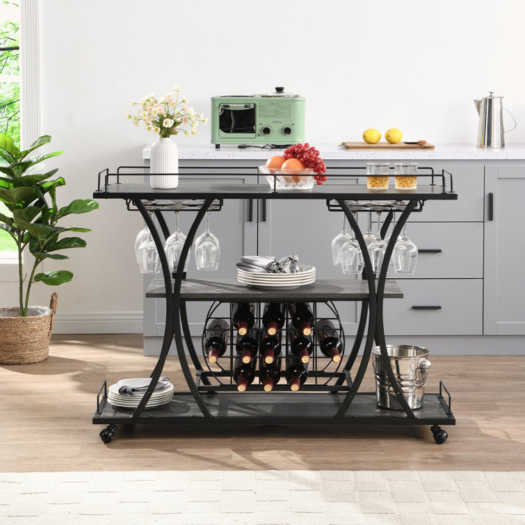 Metal Bar Cart - Chic Decora