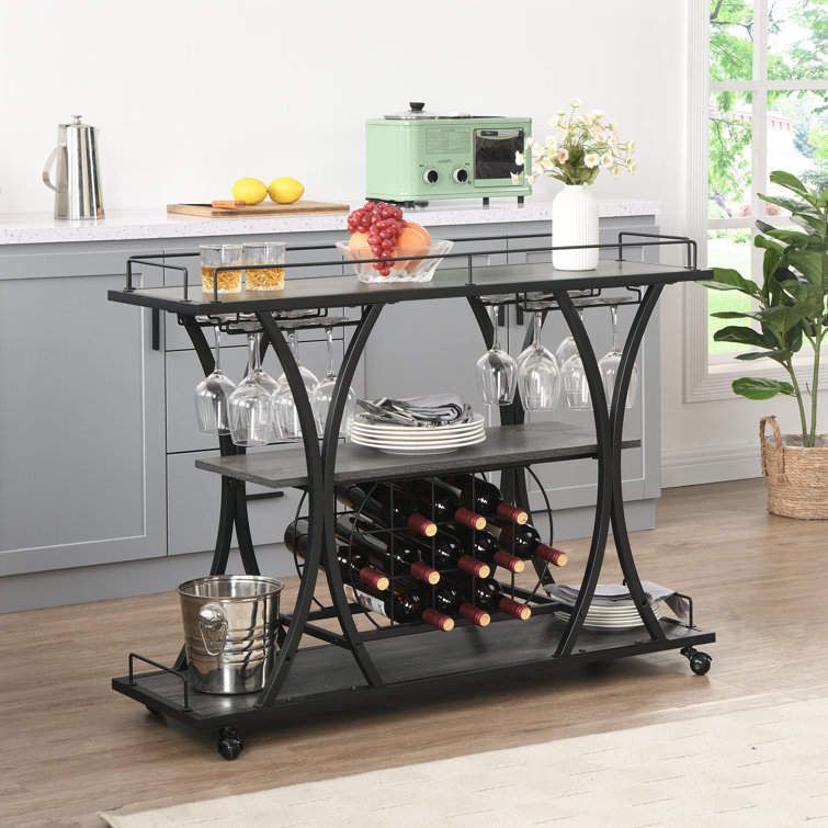 Metal Bar Cart - Chic Decora