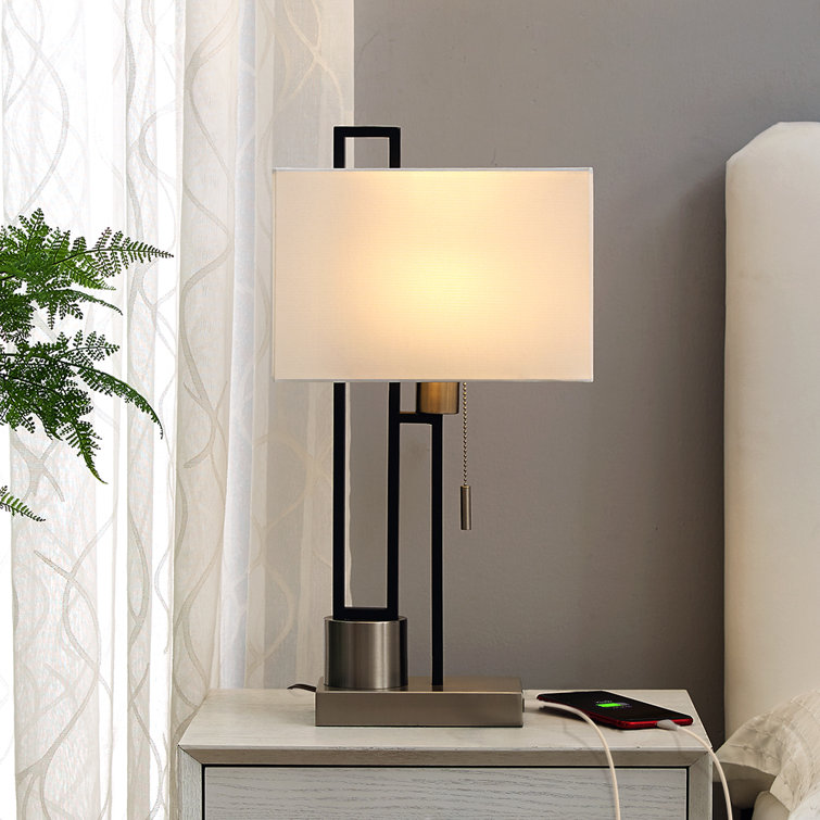 Metal USB Table Lamp - Chic Decora