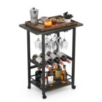 Mobrup Metal Bar Cart - Chic Decora