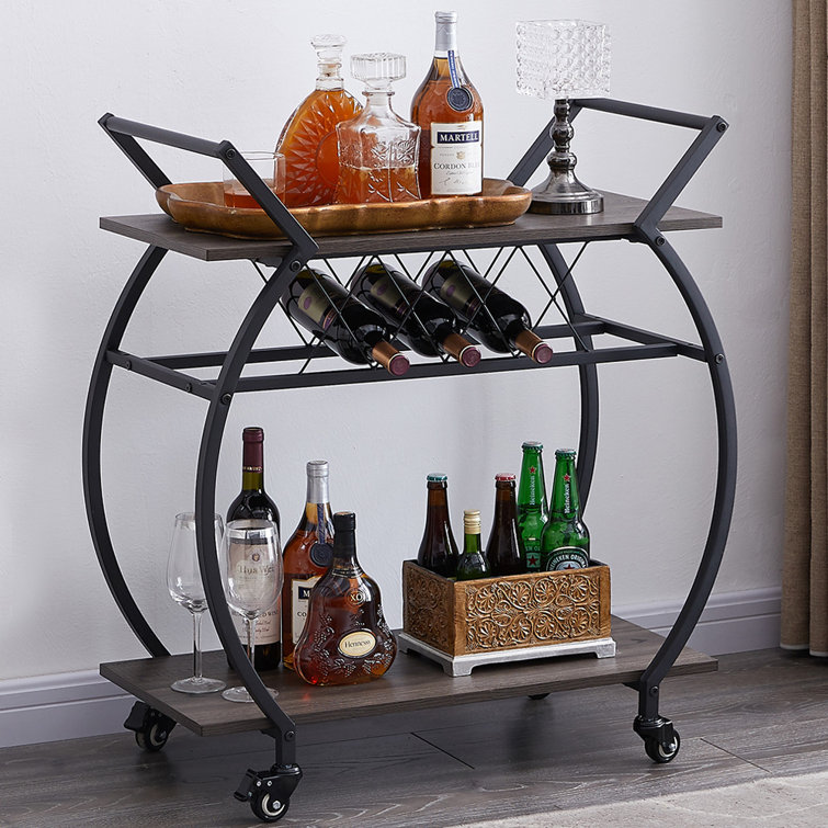 Mubera Metal Bar Cart - Chic Decora