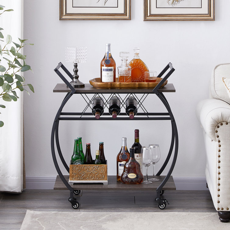 Mubera Metal Bar Cart - Chic Decora