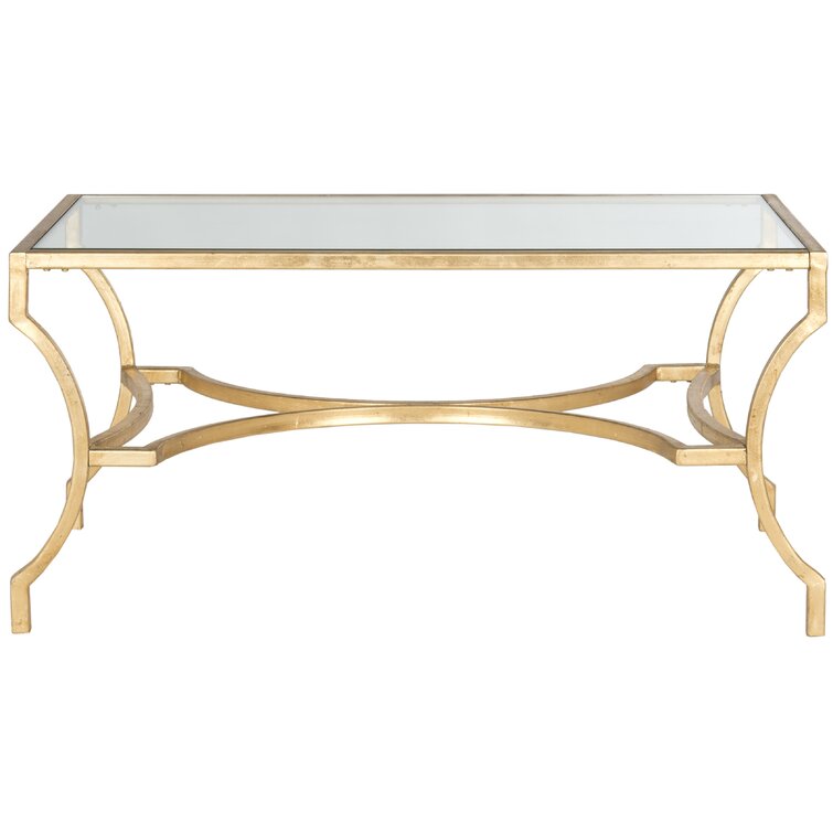 Naida Glass Top Coffee Table - Chic Decora