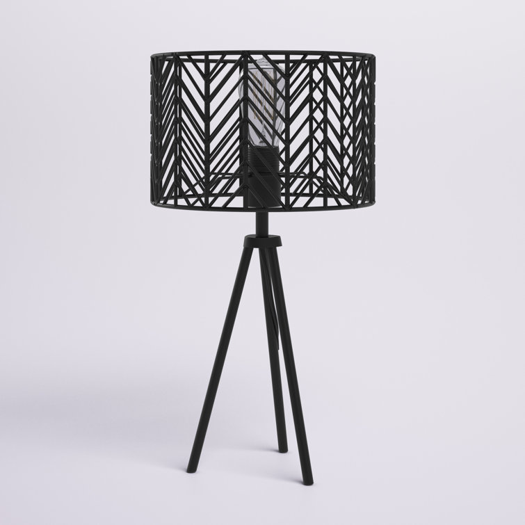 Nalston 18.5″H Black Tripod Table Lamp - Chic Decora