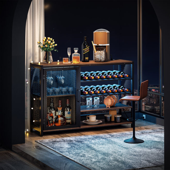 Nazime 47.24” Wine Bar - Chic Decora