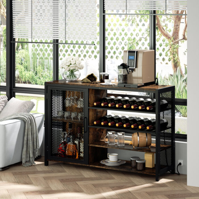 Nazime 47.24” Wine Bar - Chic Decora