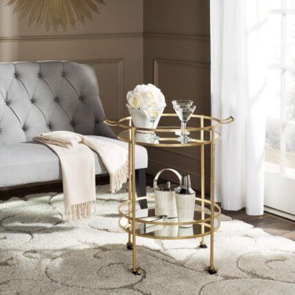 Oxendine Metal Bar Cart - Chic Decora