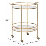 Oxendine Metal Bar Cart - Chic Decora