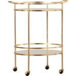 Oxendine Metal Bar Cart - Chic Decora