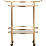 Oxendine Metal Bar Cart - Chic Decora