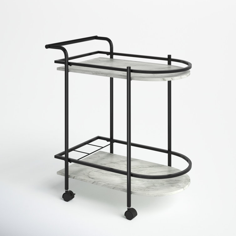 Peebles Metal Bar Cart - Chic Decora