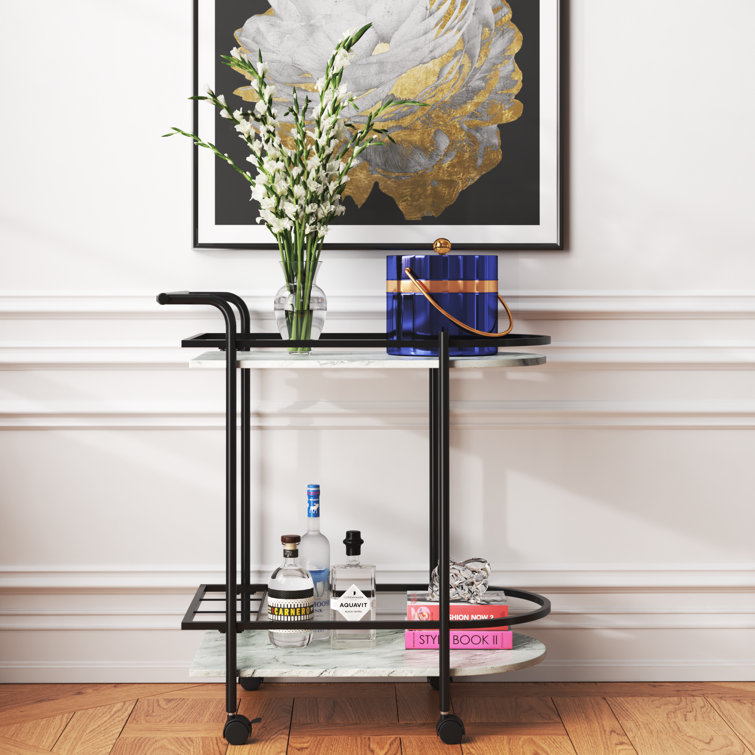 Peebles Metal Bar Cart - Chic Decora