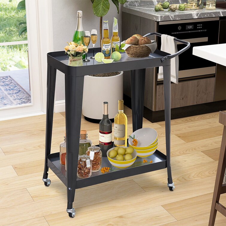 Ravi Metal Bar Cart - Chic Decora