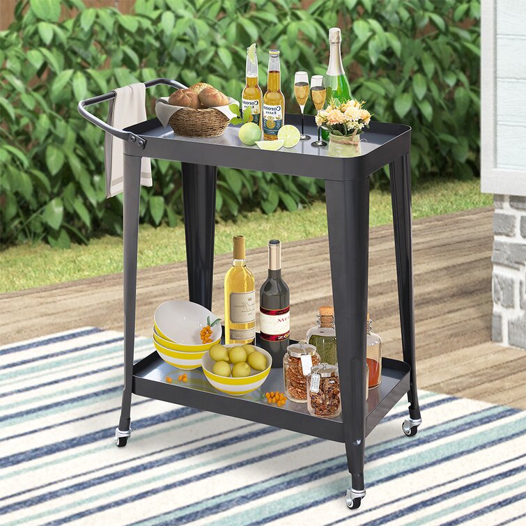 Ravi Metal Bar Cart - Chic Decora