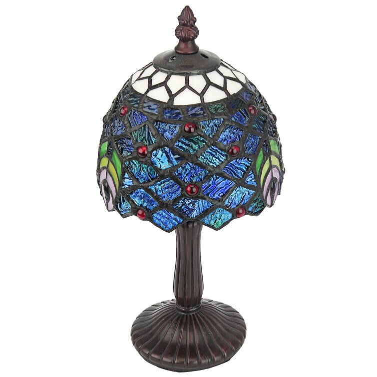 Ravishing Peacock Tiffany-Style Table Lamp - Chic Decora