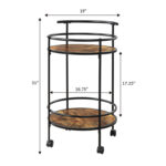 Rayfield Metal Serving Bar Cart - Chic Decora