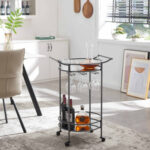 Acotas Metal Bar Cart - Chic Decora