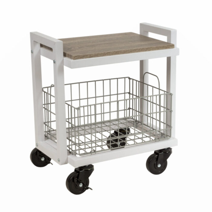 Rikelme Metal Bar Cart - Chic Decora