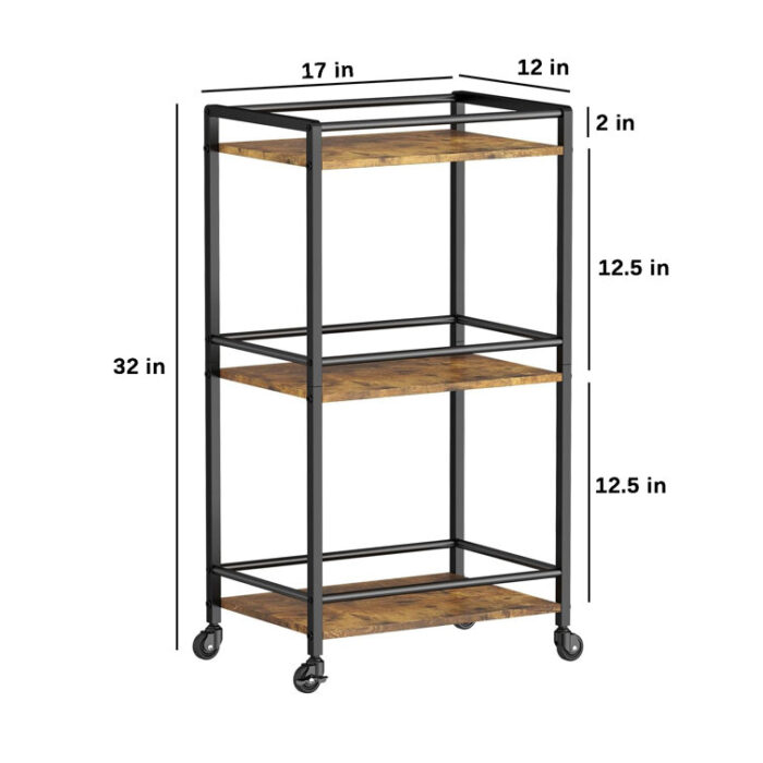 Rocklynn Bar Cart - Chic Decora