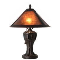 Rustic Lodge Metal Lamp - Chic Decora