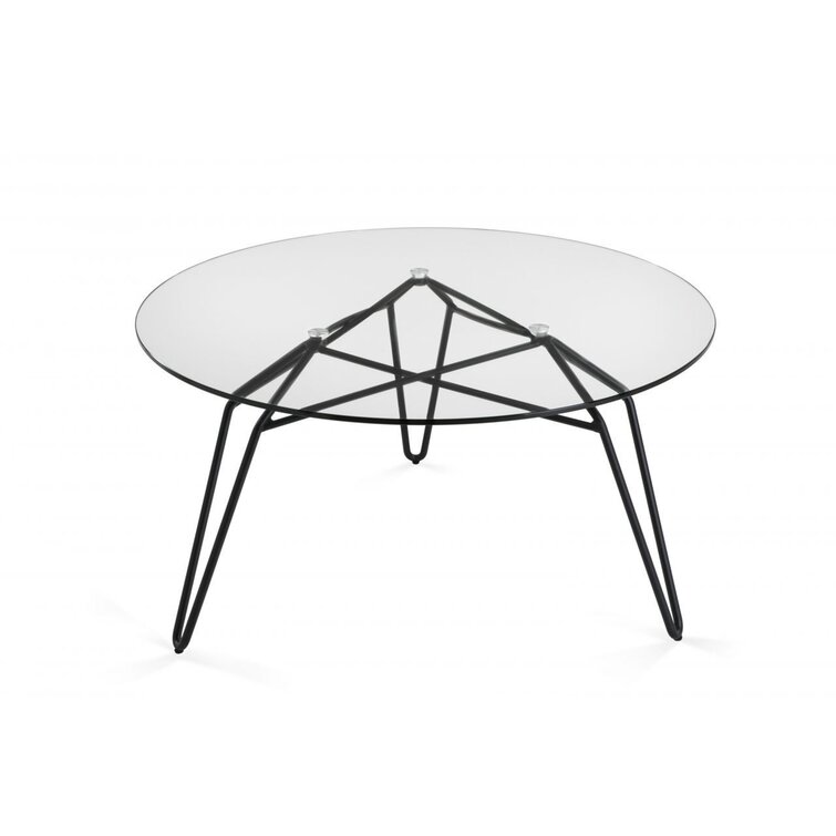 Sanibel Glass Top Coffee Table - Chic Decora