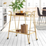 Sarish Metal Bar Cart - Chic Decora